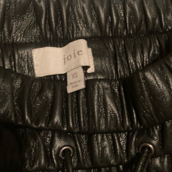 Joie faux leather joggers black size XS - Picture 3 of 7
